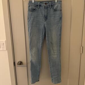 Madewell High-Waisted Skinny Blue Jeans